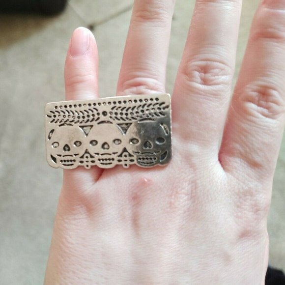 Pamela Love Dia De Los Muertos Double Silver Ring - Picture 6 of 7